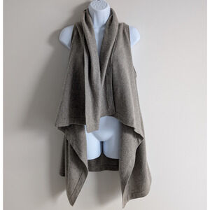 Piccolo Mongolian Cashmere Vest Womens One Size Sweater Quiet Luxury Old Money